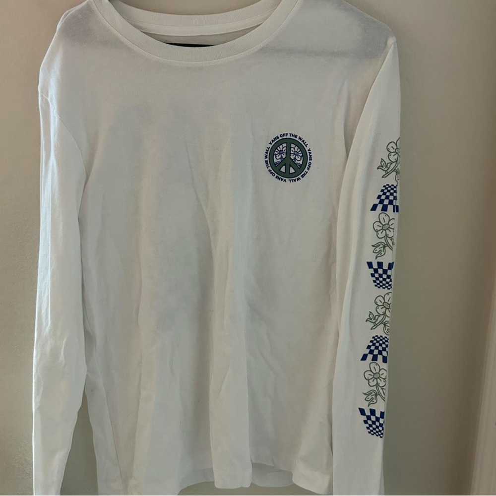 Vans White Long Sleeve Graphic Tee